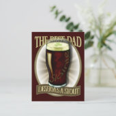 Der beste Vater verdient einen Ausflug Postkarte (Stehend Vorderseite)