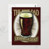 Der beste Vater verdient einen Ausflug Postkarte (Vorne/Hinten)