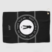 Der beste Vater von Par Funny Putts Herren Golfer  Golfhandtuch (Horizontal)