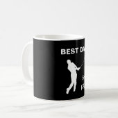 Der beste Vater von Par Golf Daddy Golfer Pun Vate Kaffeetasse (Vorderseite Links)