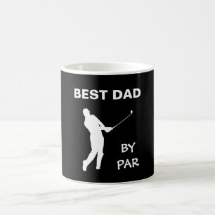 Der beste Vater von Par Golf Daddy Golfer Pun Vate Kaffeetasse