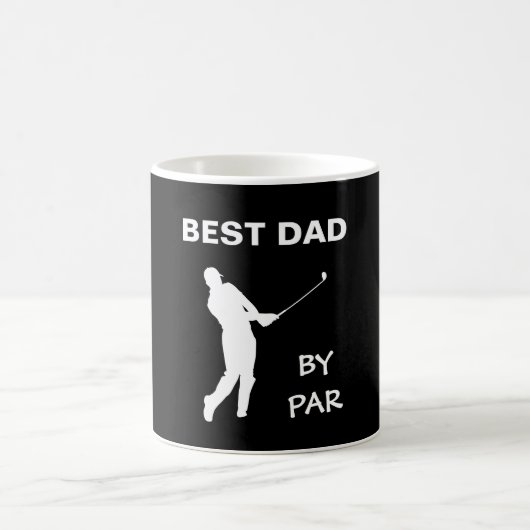 Der beste Vater von Par Golf Daddy Golfer Pun Vate Kaffeetasse (Mittel)