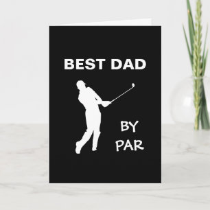Der beste Vater von Par Golf Daddy Golfer Pun Vate Karte