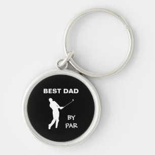 Der beste Vater von Par Golf Daddy Golfer Pun Vate Schlüsselanhänger