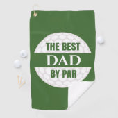 Der beste Vater von Par Golfers Funny Pub Golfhandtuch (Insitu)