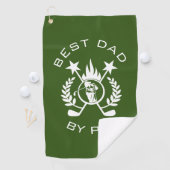 Der beste Vater von Par Vaters Geschenk Golfhandtuch (Insitu)