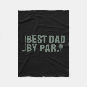 Der beste Vater von Par Vatertag beim Golfen Gebur Fleecedecke