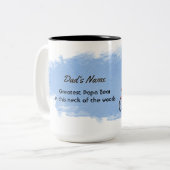 Der beste Vater weit und breit Zweifarbige Tasse (Vorderseite Links)