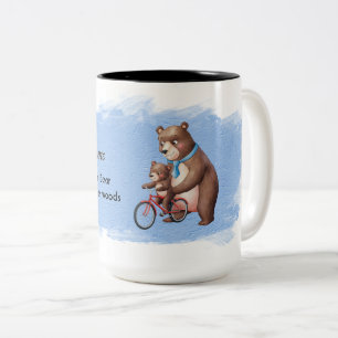 Der beste Vater weit und breit Zweifarbige Tasse