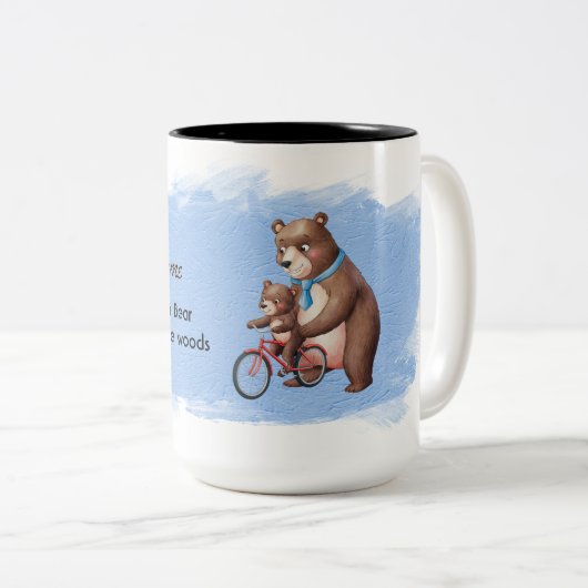 Der beste Vater weit und breit Zweifarbige Tasse (VorderseiteRechts)