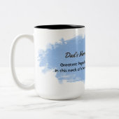 Der beste Vater weit und breit Zweifarbige Tasse (Links)