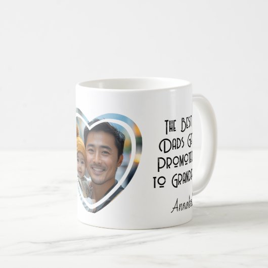 Der beste Vater wird zum Großvater befördert Kaffeetasse (VorderseiteRechts)