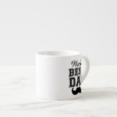 Der beste Vati der Welt mit dem Schnurrbart Espressotasse (Vorderseite Rechts)