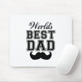 Der beste Vati der Welt mit dem Schnurrbart Mousepad (Mit Mouse)