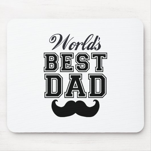Der beste Vati der Welt mit dem Schnurrbart Mousepad (Vorne)