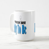 Der beste Vati der Welt zum zu sein Kaffeetasse (Vorderseite Links)