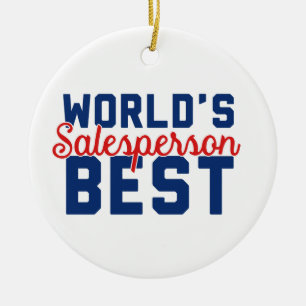 Der beste Verkäufer der Welt Keramikornament