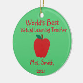 Der beste virtuelle Lehrer der personalisierten We Keramik Ornament (Links)