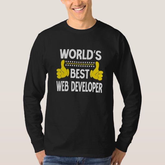 Der beste Web Developer Job Title Web Developer T-Shirt (Vorderseite)