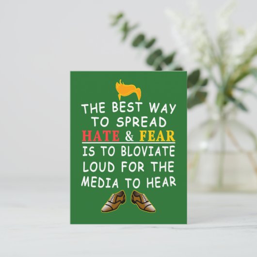Der beste Weg, Hass und sonnige LOLs zu verbreiten Postkarte (Stehend Vorderseite)