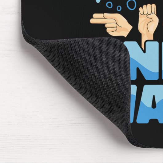 Der beste Weg, um unter Wasser zu reden American S Mousepad (Ecke)