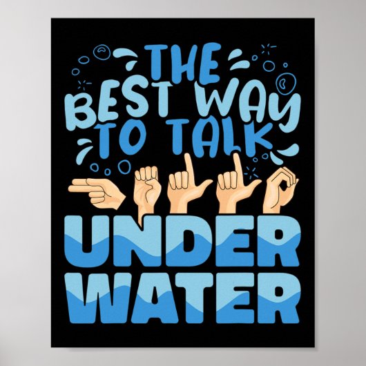 Der beste Weg, um unter Wasser zu sprechen, amerik Poster (Vorne)