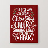 Der beste Weg, um Weihnachtskauer Elf Xmas zu verb Button (Vorderseite)