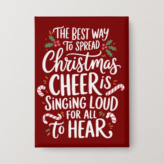 Der beste Weg, um Weihnachtskauer Elf Xmas zu verb Button (Vorderseite)