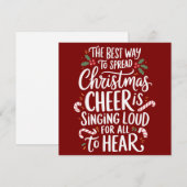 Der beste Weg, um Weihnachtskauer Elf Xmas zu verb Feiertagskarte (Vorne/Hinten)