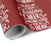 Der beste Weg, um Weihnachtskauer Elf Xmas zu verb Geschenkpapier (Rolleneckpunkt)