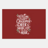 Der beste Weg, Weihnachten zu einem heiteren Urlau Geschenkpapier Set (Vorderseite)