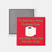 Der beste Weg, Weihnachtsjubeln zu verbreiten Magnet (Vorderseite/Rückseite)