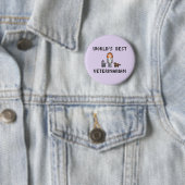 Der beste weibliche tierärztliche Knopf der Button (Beispiel)