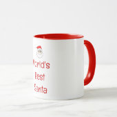 Der beste Weihnachtsmann der Welt in Rot Tasse (VorderseiteRechts)