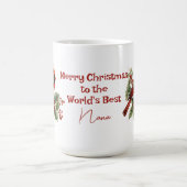 Der beste Weihnachtsrot-Kardinal der Welt in Nana Kaffeetasse (Mittel)