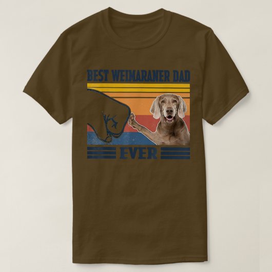 Der beste Weimaraner Vater je Funny Dog Lover Vate T-Shirt (Design vorne)
