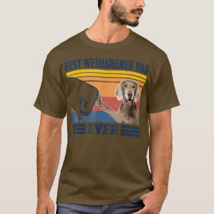 Der beste Weimaraner Vater je Funny Dog Lover Vate T-Shirt