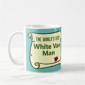 Der beste weiße Van Man der Welt. Kaffeetasse (Links)