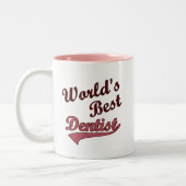 Der beste Zahnarzt der Welt Zweifarbige Tasse (Links)
