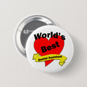 Der beste Zahnarzthelfer der Welt Button (Vorne & Hinten)