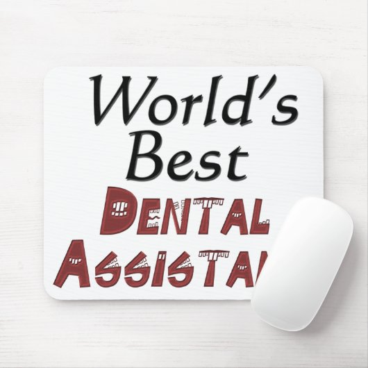 Der beste Zahnarzthelfer der Welt Mousepad (Mit Mouse)