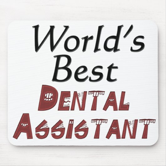 Der beste Zahnarzthelfer der Welt Mousepad (Vorne)