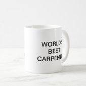Der beste Zimmermann der Welt Kaffeetasse (VorderseiteRechts)