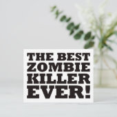 Der beste Zombie-Mörder überhaupt Postkarte (Stehend Vorderseite)