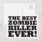 Der beste Zombie-Mörder überhaupt Postkarte (Vorne/Hinten)
