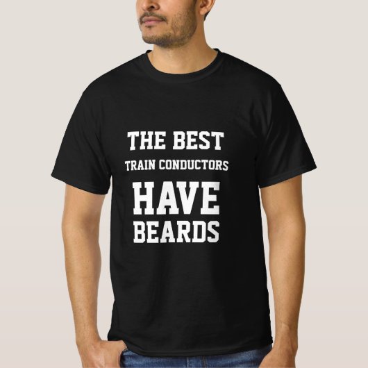 Der beste Zugführer hat den T - Shirt "Beards" (Vorderseite)
