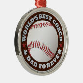 Der bester Trainer der Welt u. Verzierung des Silbernes Ornament (Rechts)