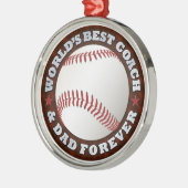 Der bester Trainer der Welt u. Verzierung des Silbernes Ornament (Links)