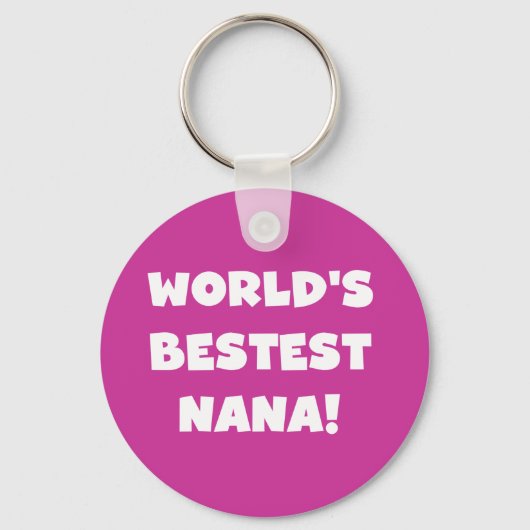 Der Bestest Nana der Welt Schwarzweiss-T-Shirts Schlüsselanhänger (Vorderseite)