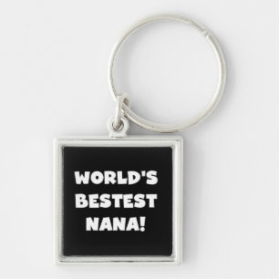 Der Bestest Nana der Welt Schwarzweiss-T-Shirts Schlüsselanhänger